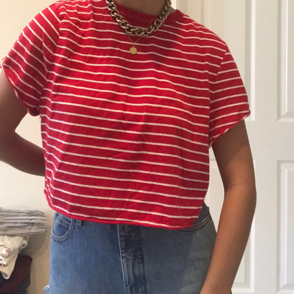 Red striped tee - Picture 2 of 2
